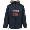 Geographical Norway Parka Homme Boomerang Manteaux Couleur Bleu