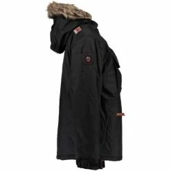 Geographical Norway Parka Homme Boomerang Manteaux Couleur Noir -Geographical Norway Soldes 10990352 500 B