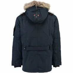 Geographical Norway Parka Homme Ametyste Manteaux Couleur Bleu -Geographical Norway Soldes 11074224 500 C