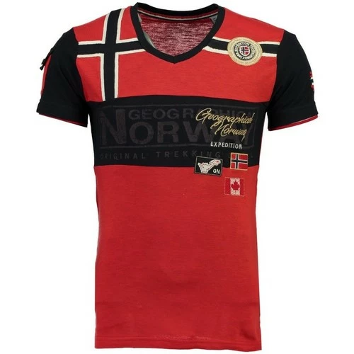 Geographical Norway Tshirt Homme Jaradock T-shirts & Polos Couleur Rouge 3 Geographical Norway Tshirt Homme Jaradock T-shirts & Polos Couleur Rouge