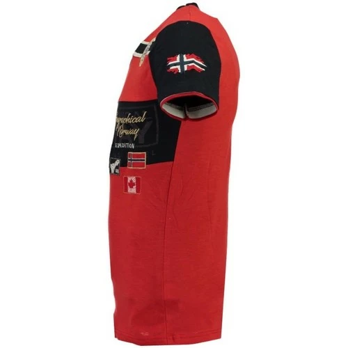 Geographical Norway Tshirt Homme Jaradock T-shirts & Polos Couleur Rouge 4 Geographical Norway Tshirt Homme Jaradock T-shirts & Polos Couleur Rouge – Image 2