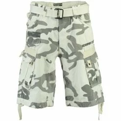 Geographical Norway Bermuda Homme Panoramique Camo New Shorts & Bermudas Couleur Blanc