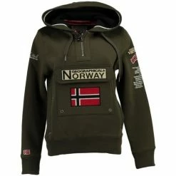 Geographical Norway Sweat Homme Gymclass New Sweats & Polaires Couleur Kaki