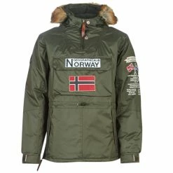 Geographical Norway BARMAN-KAKI Manteaux Couleur Kaki