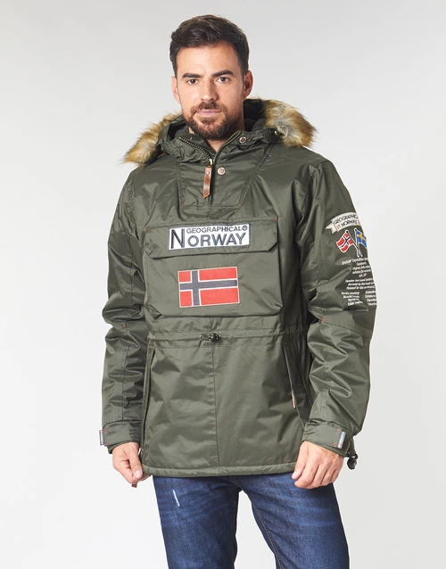 Geographical Norway BARMAN-KAKI Manteaux Couleur Kaki 4 Geographical Norway BARMAN-KAKI Manteaux Couleur Kaki – Image 2