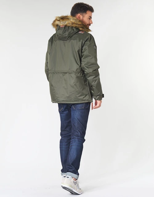 Geographical Norway BARMAN-KAKI Manteaux Couleur Kaki 6 Geographical Norway BARMAN-KAKI Manteaux Couleur Kaki – Image 4