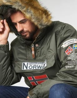 Geographical Norway BARMAN-KAKI Manteaux Couleur Kaki 11 Geographical Norway BARMAN-KAKI Manteaux Couleur Kaki -Geographical Norway Soldes 15650906 500 E