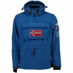 Geographical Norway Softshell Homme Terreaux Sweats & Polaires Couleur Bleu