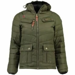 Geographical Norway Doudoune Enfant Arie Hood Manteaux Couleur Kaki