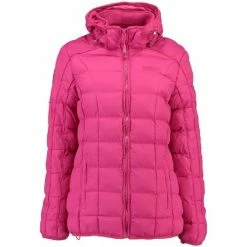 Geographical Norway Doudoune Femme Barbouille Fuschia Manteaux Couleur Rose