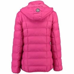 Geographical Norway Doudoune Femme Barbouille Fuschia Manteaux Couleur Rose -Geographical Norway Soldes 15739901 500 C
