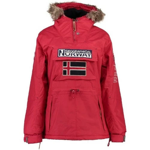 Geographical Norway Parka Fille Boomera Manteaux Couleur Rouge 3 Geographical Norway Parka Fille Boomera Manteaux Couleur Rouge