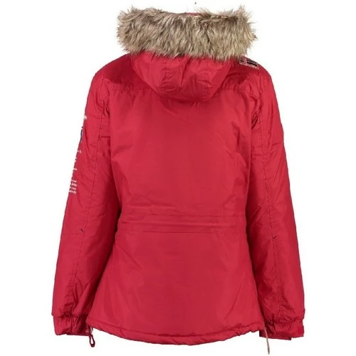 Geographical Norway Parka Fille Boomera Manteaux Couleur Rouge 5 Geographical Norway Parka Fille Boomera Manteaux Couleur Rouge – Image 3
