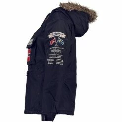 Geographical Norway Parka Fille Boomera Manteaux Couleur Bleu -Geographical Norway Soldes 15739926 500 B