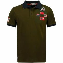 Geographical Norway Polo Homme Kundredal T-shirts & Polos Couleur Kaki
