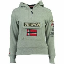 Geographical Norway Sweat Femme Gymclass New A Sweats & Polaires Couleur Gris