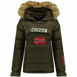 Geographical Norway Doudoune Femme Belancolie Manteaux Couleur Kaki
