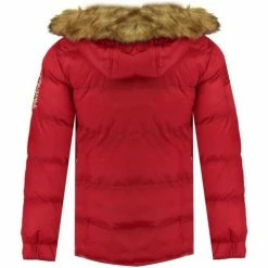Geographical Norway Doudoune Femme Belancolie Manteaux Couleur Rouge -Geographical Norway Soldes 16506125 500 C