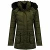 Geographical Norway Doudoune Femme Bouvar Manteaux Couleur Kaki -Geographical Norway Soldes 16512322 500 A