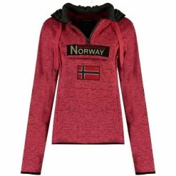 Geographical Norway Sweat Femme Upclassica Sweats & Polaires Couleur Orange