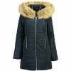 Geographical Norway Doudoune Femme Cerise Manteaux Couleur Bleu -Geographical Norway Soldes 16516446 500 A