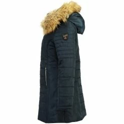 Geographical Norway Doudoune Femme Cerise Manteaux Couleur Bleu -Geographical Norway Soldes 16516446 500 B