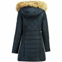 Geographical Norway Doudoune Femme Cerise Manteaux Couleur Bleu -Geographical Norway Soldes 16516446 500 C