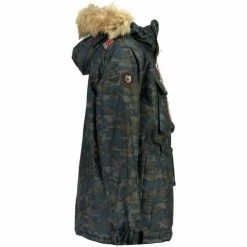 Geographical Norway Parka Homme Boomerang Camo Manteaux Couleur Bleu -Geographical Norway Soldes 16516452 500 B