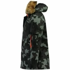 Geographical Norway Parka Homme Arnold Hood Fur Camo Manteaux Couleur Bleu -Geographical Norway Soldes 16531773 500 B