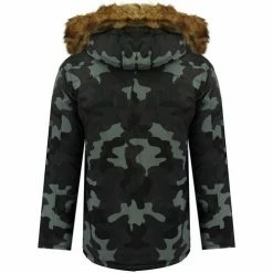 Geographical Norway Parka Homme Arnold Hood Fur Camo Manteaux Couleur Bleu -Geographical Norway Soldes 16531773 500 C