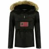 Geographical Norway Parka Homme Barbier New Manteaux Couleur Noir -Geographical Norway Soldes 16532659 500 A