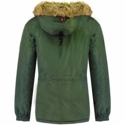 Geographical Norway Parka Homme Barbier New Manteaux Couleur Kaki -Geographical Norway Soldes 16532661 500 C
