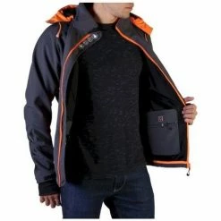 Geographical Norway Tranco-man-dgrey-orange Vestes Couleur Orange -Geographical Norway Soldes 16560005 500 E