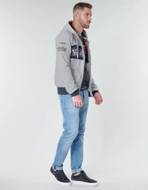 Geographical Norway FLYER Sweats & Polaires Couleur Gris chiné 4 Geographical Norway FLYER Sweats & Polaires Couleur Gris chiné – Image 2