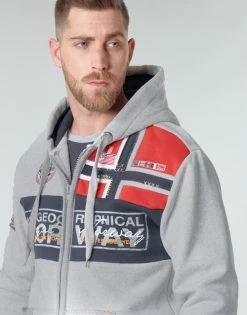 Geographical Norway FLYER Sweats & Polaires Couleur Gris chiné 11 Geographical Norway FLYER Sweats & Polaires Couleur Gris chiné -Geographical Norway Soldes 16664386 500 E