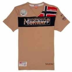 Geographical Norway JIDNEY T-shirts & Polos Couleur Beige