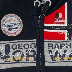 Geographical Norway FLYER Sweats & Polaires Couleur Marine -Geographical Norway Soldes 16669799 500 C