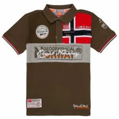 Geographical Norway KIDNEY T-shirts & Polos Couleur Kaki