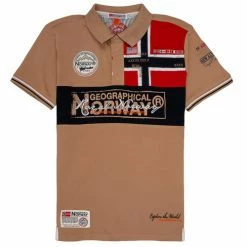 Geographical Norway KIDNEY T-shirts & Polos Couleur Beige