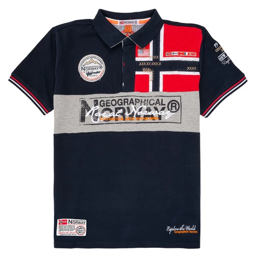 Geographical Norway KIDNEY T-shirts & Polos Couleur Marine 3 Geographical Norway KIDNEY T-shirts & Polos Couleur Marine