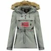 Geographical Norway Parka Femme Bulle New Manteaux Couleur Gris -Geographical Norway Soldes 16758081 500 A