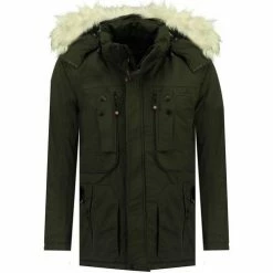 Geographical Norway Parka Homme Chalet Manteaux Couleur Kaki