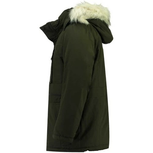 Geographical Norway Parka Homme Chalet Manteaux Couleur Kaki 4 Geographical Norway Parka Homme Chalet Manteaux Couleur Kaki – Image 2