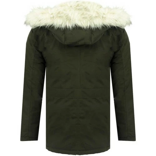 Geographical Norway Parka Homme Chalet Manteaux Couleur Kaki 5 Geographical Norway Parka Homme Chalet Manteaux Couleur Kaki – Image 3