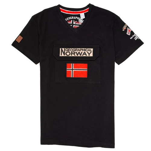 Geographical Norway JIRI T-shirts & Polos Couleur Noir 3 Geographical Norway JIRI T-shirts & Polos Couleur Noir