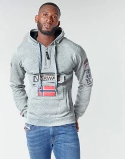 Geographical Norway GYMCLASS Sweats & Polaires Couleur Gris Mélange