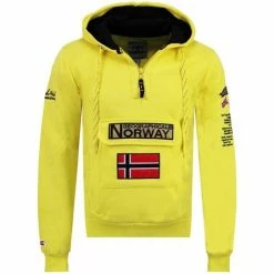 Geographical Norway Sweat Homme Gymclass Color Fluo Sweats & Polaires Couleur Jaune
