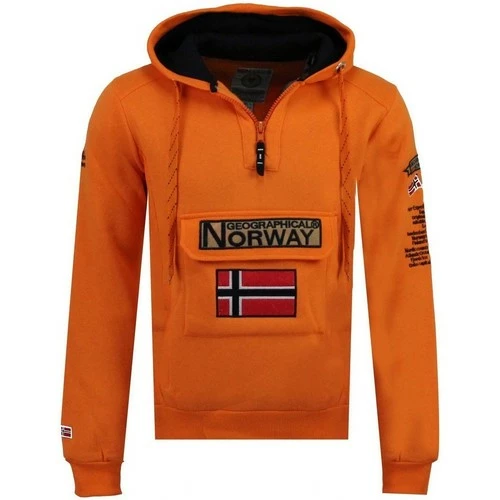 Geographical Norway Sweat Homme Gymclass Color Fluo Sweats & Polaires Couleur Orange 3 Geographical Norway Sweat Homme Gymclass Color Fluo Sweats & Polaires Couleur Orange