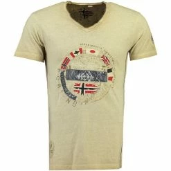 Geographical Norway Tshirt Homme Jimpeach T-shirts & Polos Couleur Beige