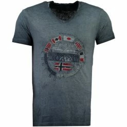 Geographical Norway Tshirt Homme Jimpeach T-shirts & Polos Couleur Bleu